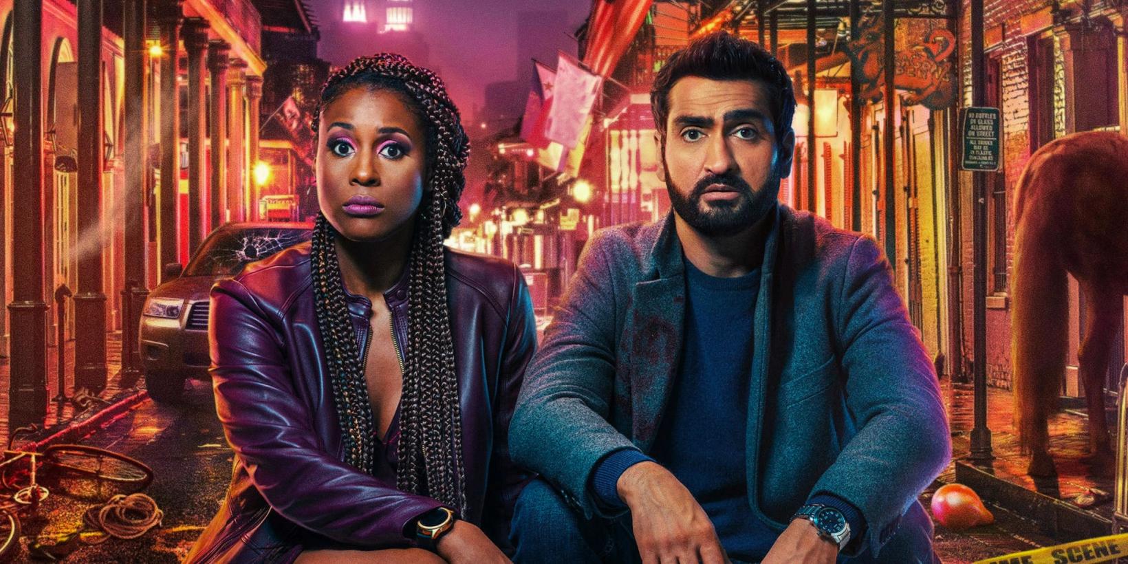 Issa Rae og Kumail Nanjiani i The Lovebirds