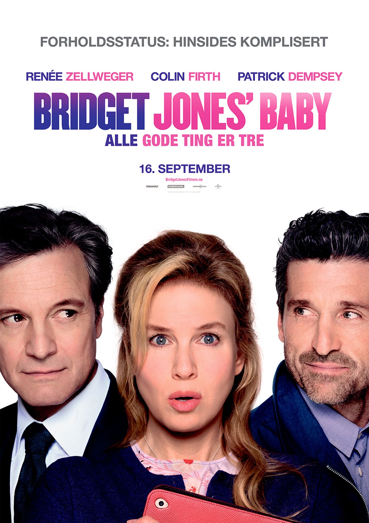 Plakat for 'Bridget Jones' Baby: Alle gode ting er tre'