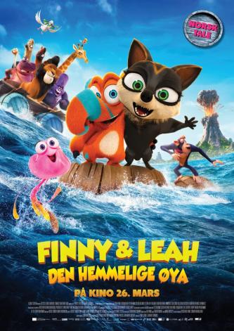 Plakat for 'Finny & Leah - Den hemmelige øya'