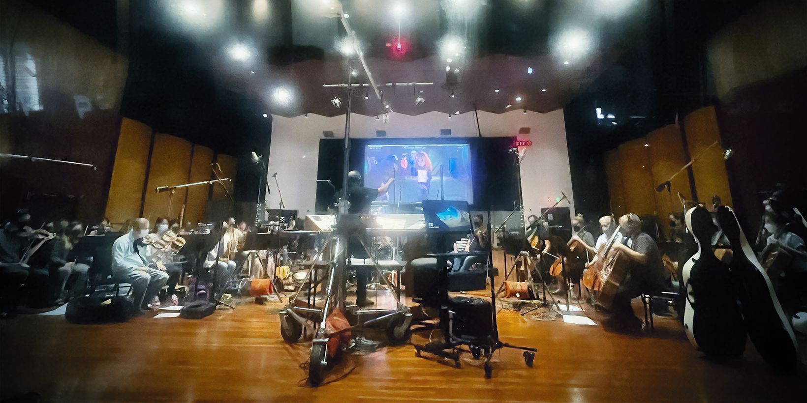 Filmmusikken til Scoob! Holiday Haunt blir spilt inn – til tross for at filmen aldri blir lansert