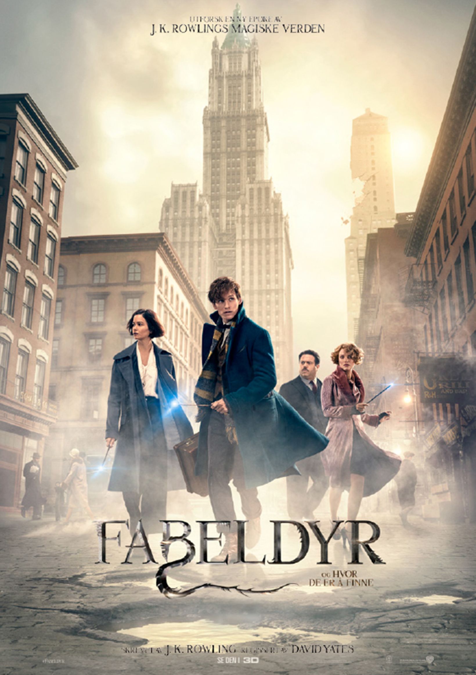 Plakat for 'Fabeldyr og hvor de er å finne'