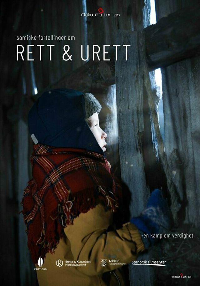 Plakat for ' Samiske fortellinger om RETT & URETT'