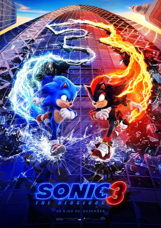 Plakat for 'Sonic The Hedgehog 3'