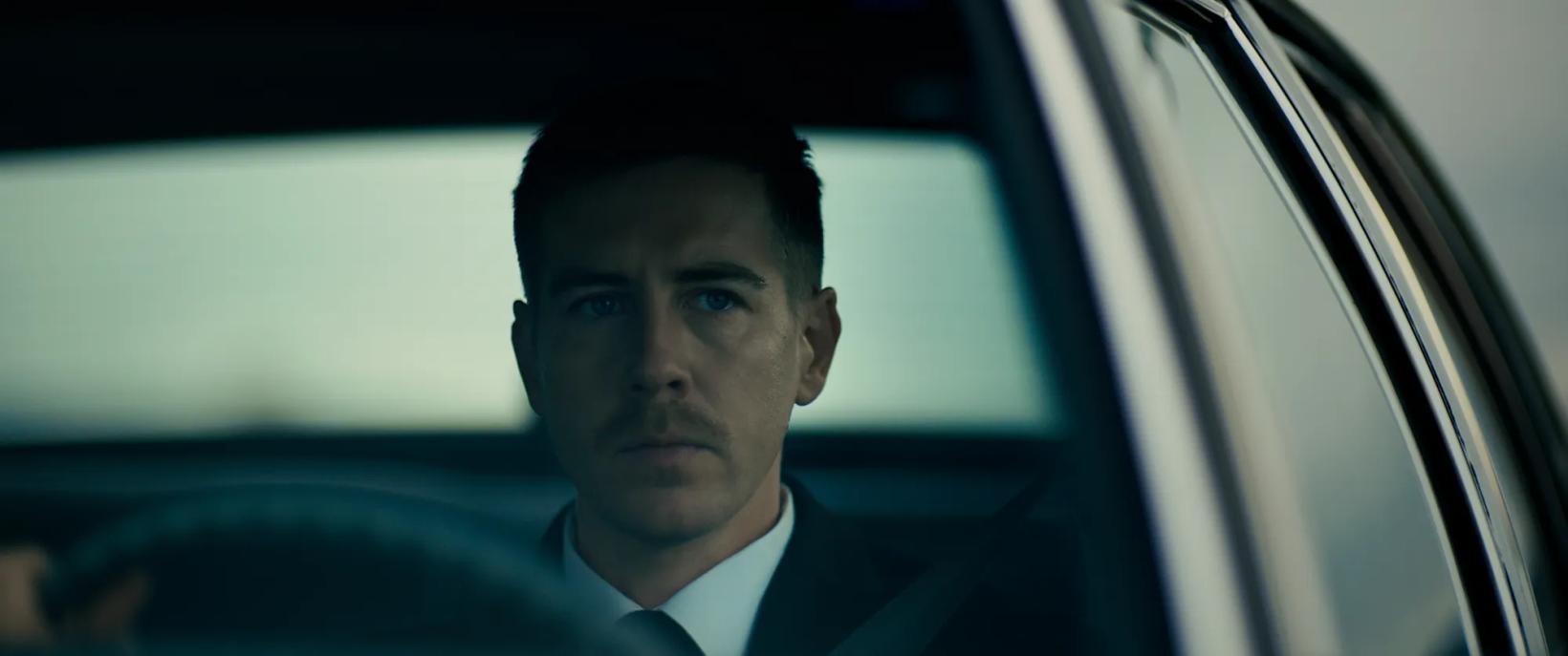 Pål Sverre Hagen in a car