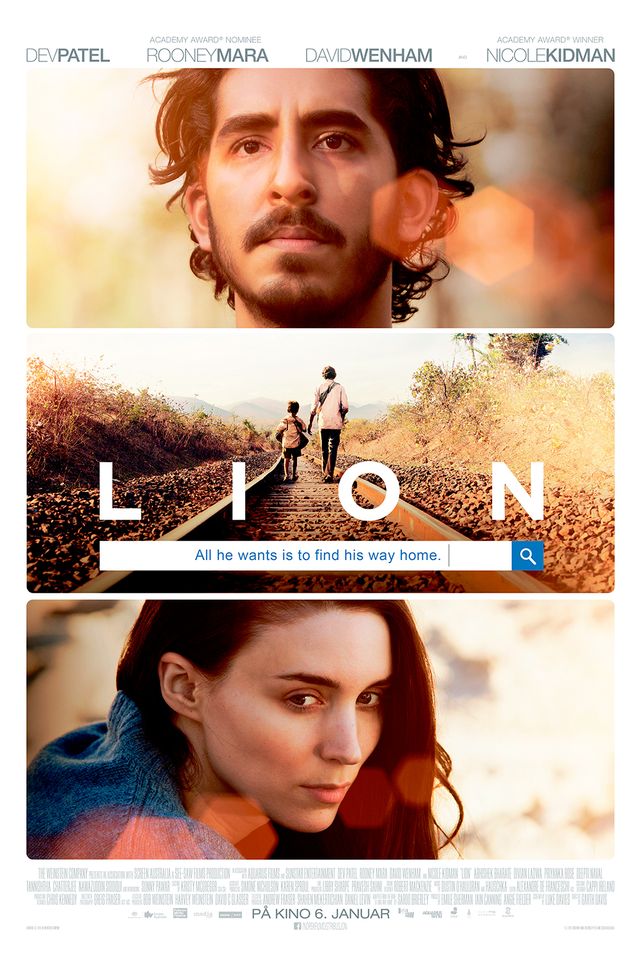 Rooney Mara og Dev Patel i Lion