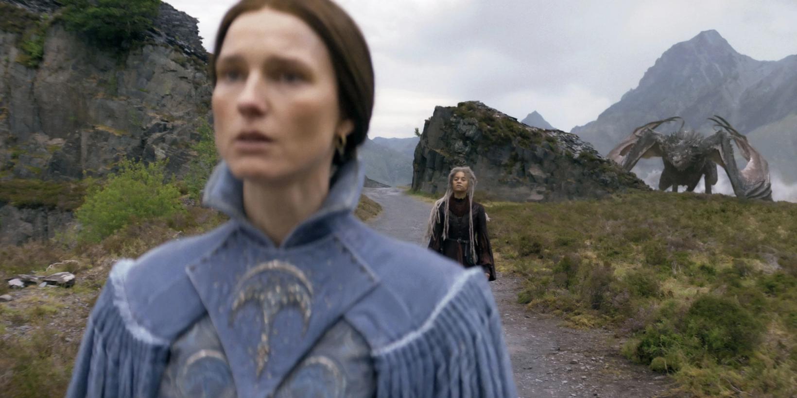 Amanda Collin og Phoebe Campbell i House of the Dragon sesong 3 episode 1