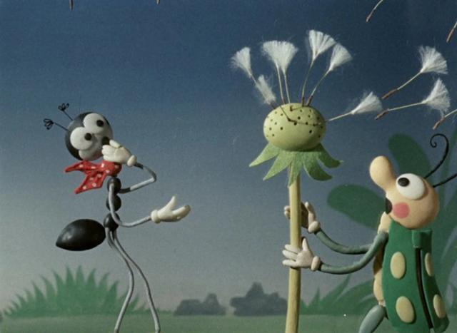 a cartoon of a couple of people holding a flower