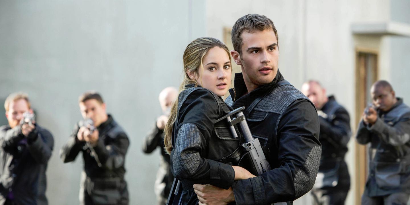 Shailene Woodley og Theo James i Divergent