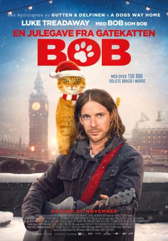 Plakat for 'En Julegave fra gatekatten Bob'