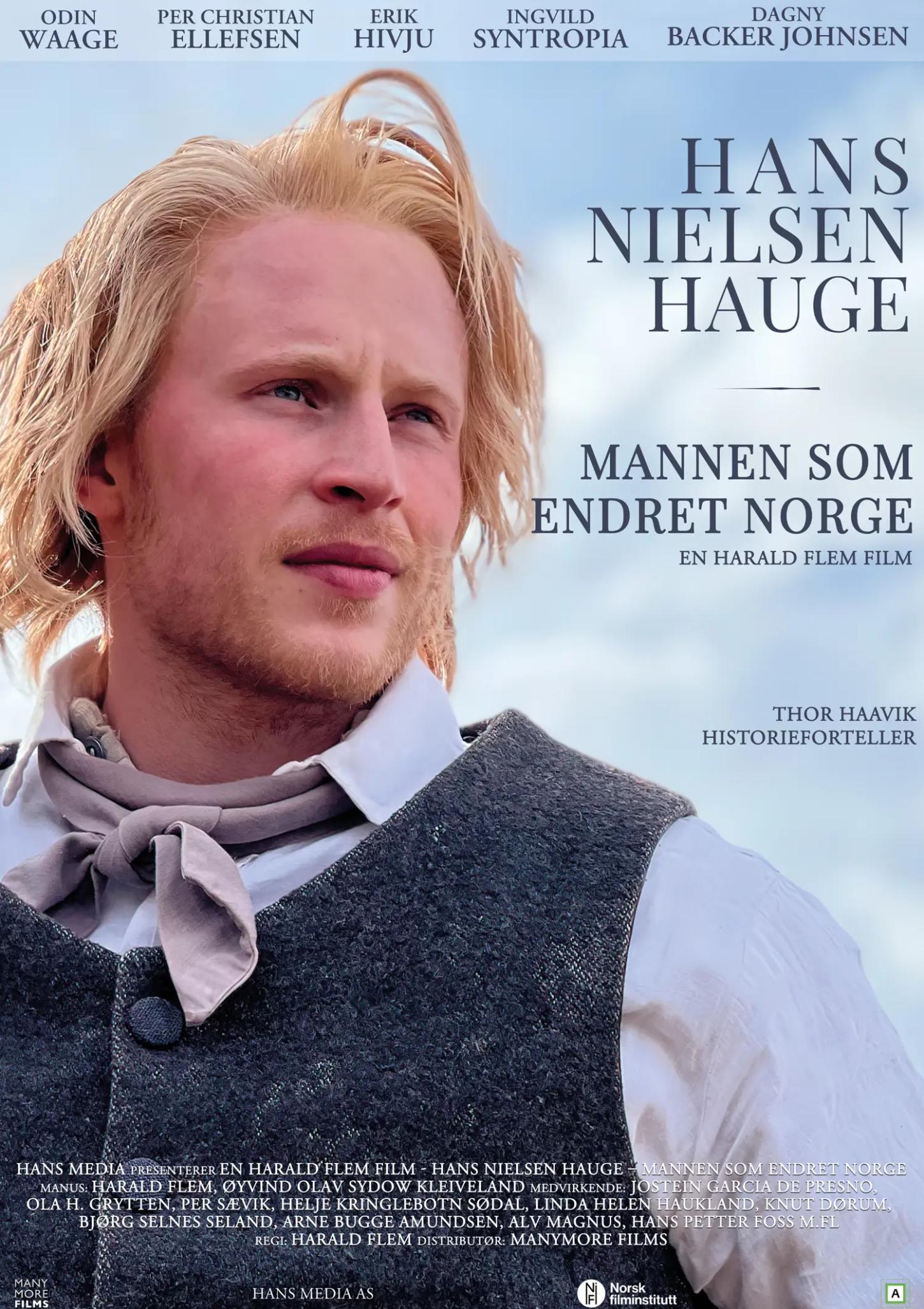 Plakat for 'Hans Nielsen Hauge - Mannen som endret Norge'