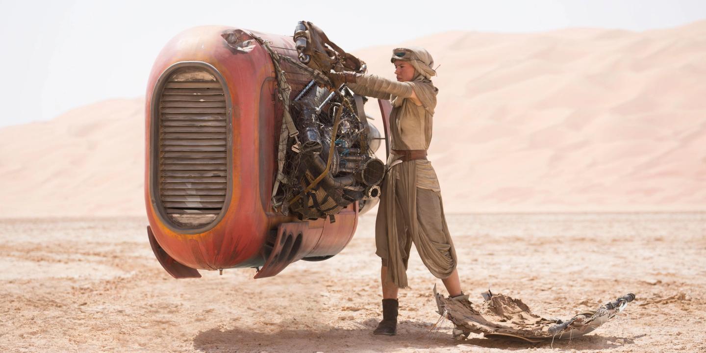 Daisy Ridley i Star Wars: The Force Awakens