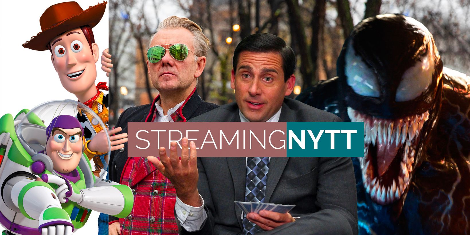 Toy Story, Unnskyld Norge, The Office US og Venom i Streamingnytt
