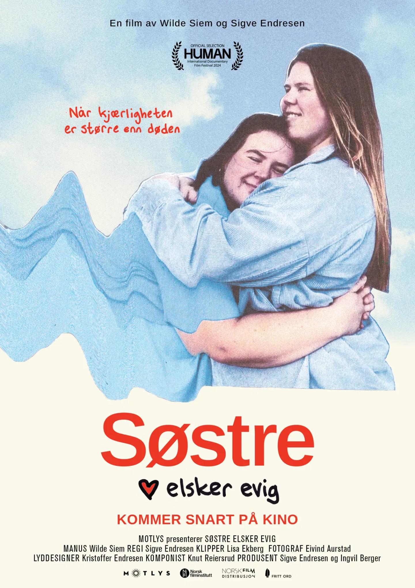 Plakat for 'Søstre elsker evig'