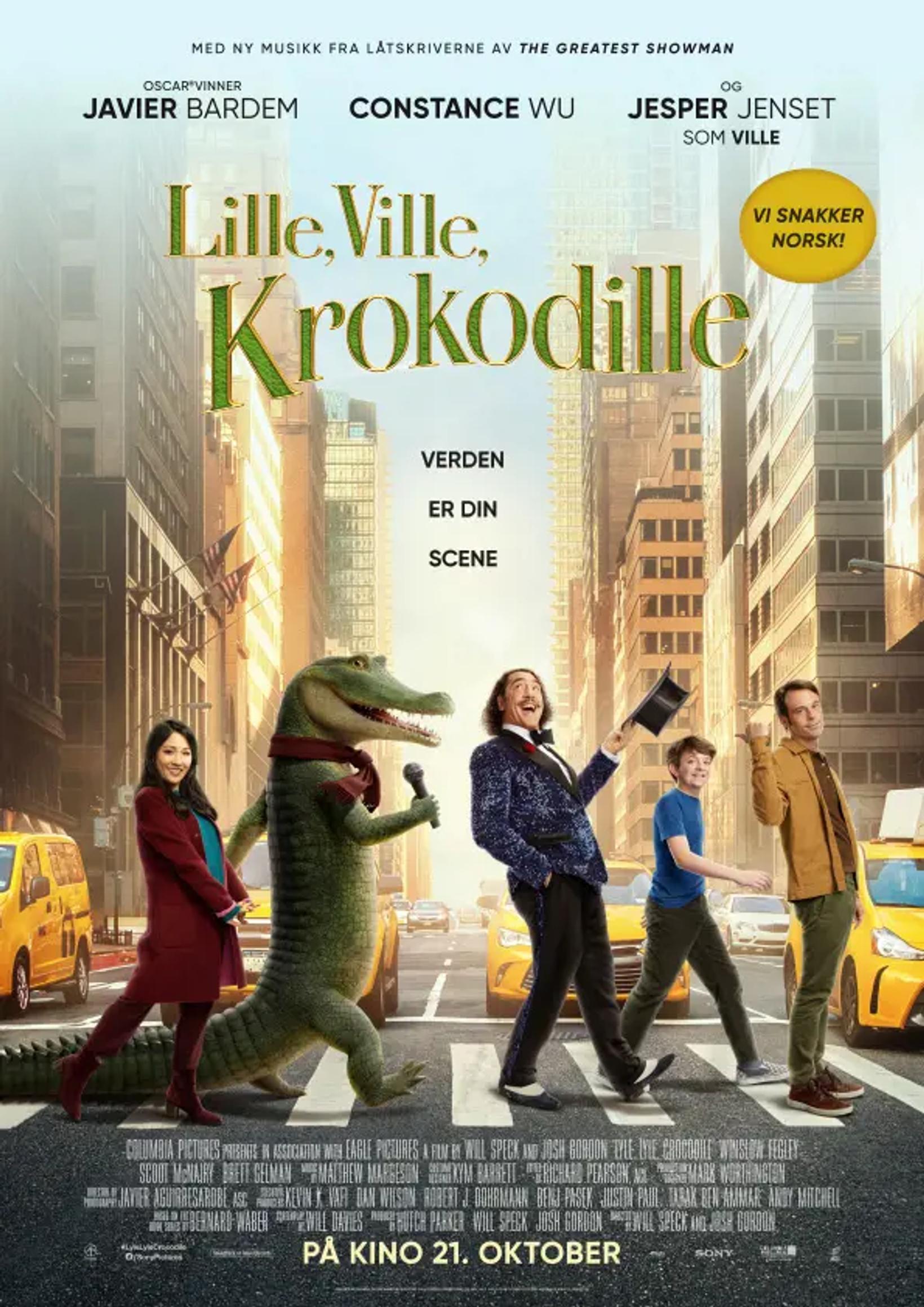 Plakat for 'Lille, Ville, Krokodille'