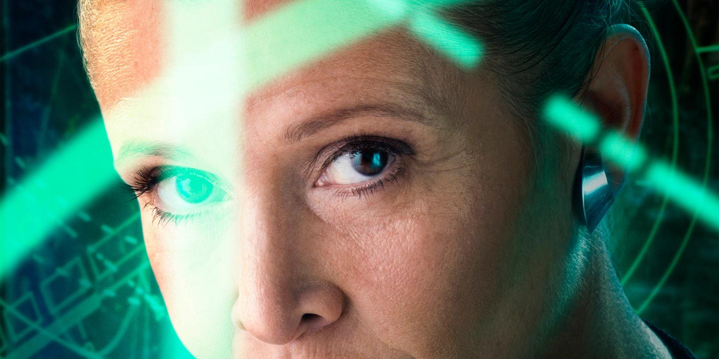 Carrie Fisher i Star Wars: The Force Awakens