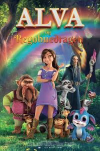 Plakat for 'Alva og Regnbuedragen'