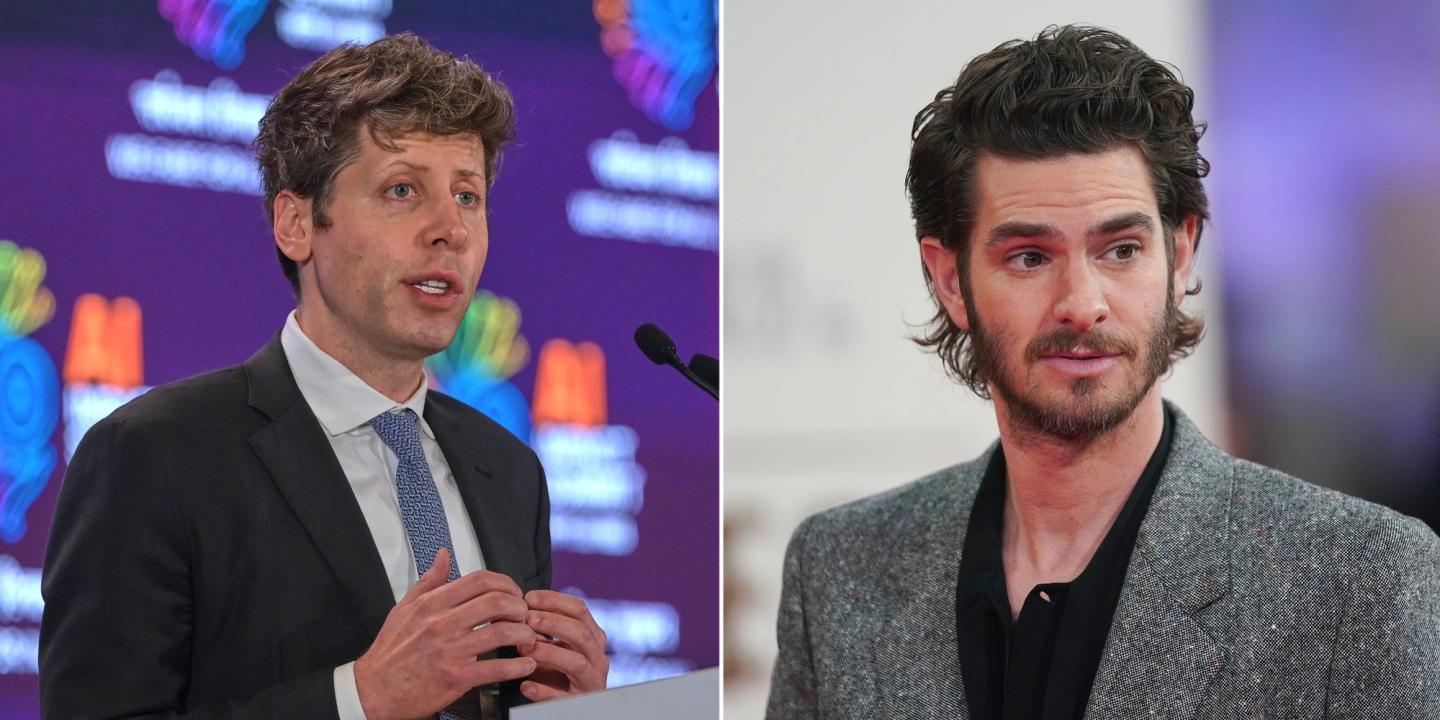 Sam Altman og Andrew Garfield