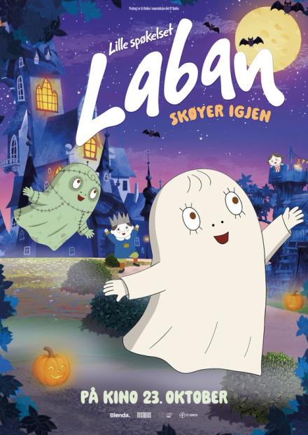 Plakat: Lille spøkelset Laban skøyer igjen
