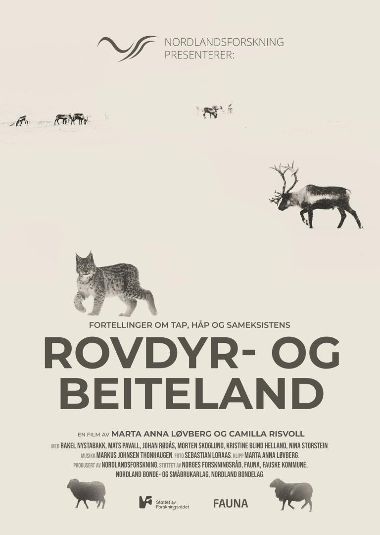 Plakat for 'Rovdyr- og beiteland'