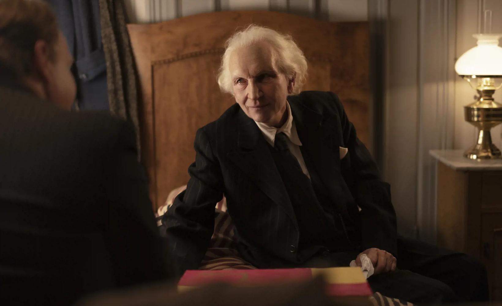 a man sitting in a chair