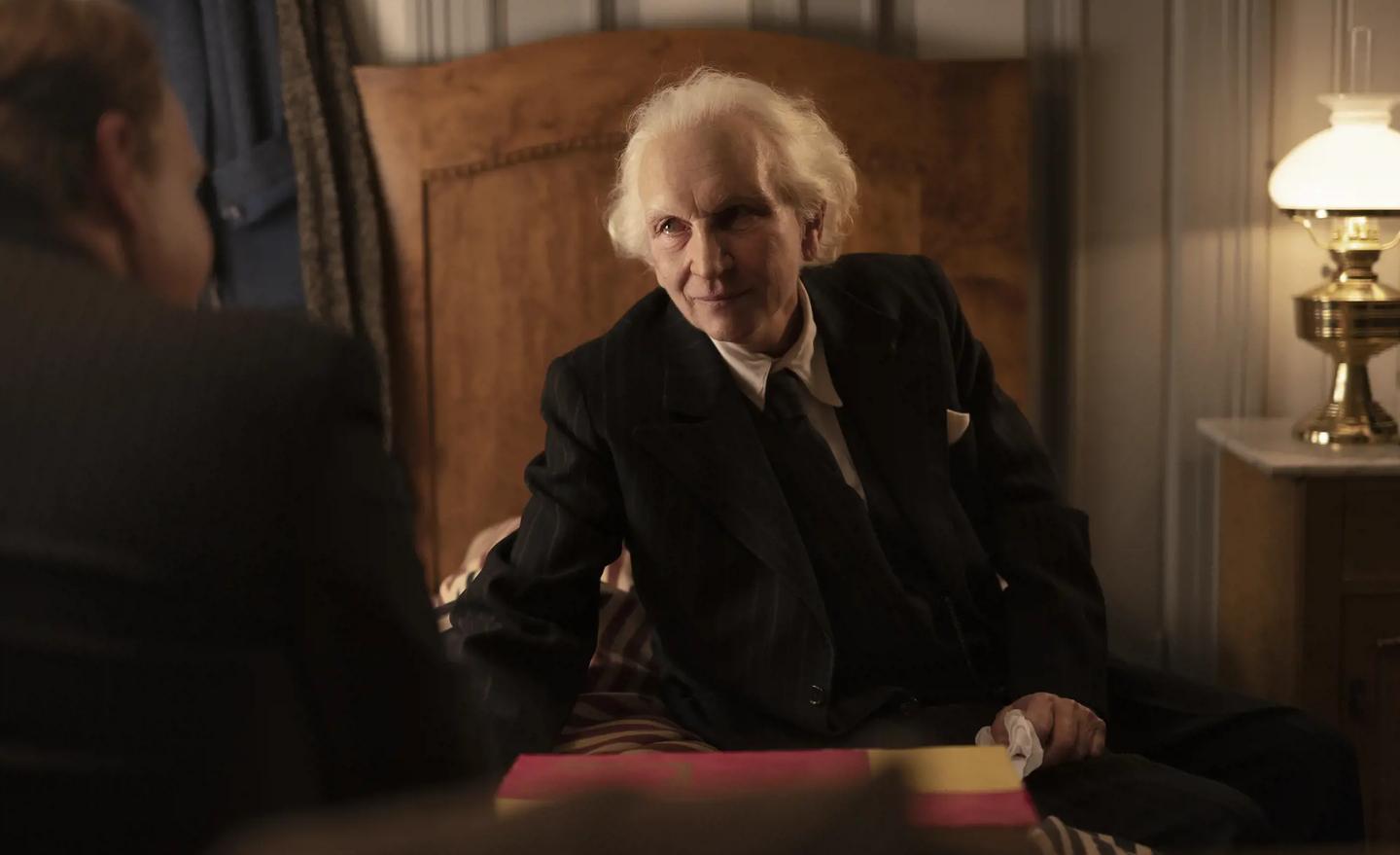 a man sitting in a chair