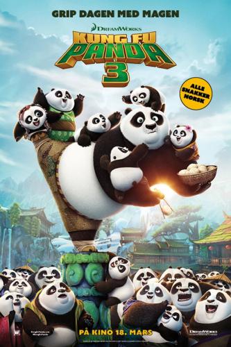 Plakat for 'Kung Fu Panda 3 (3D, norsk tale)'