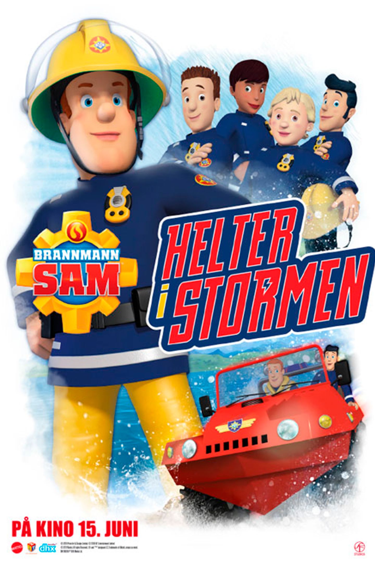 Plakat for 'Brannmann Sam: Helter i Stormen'