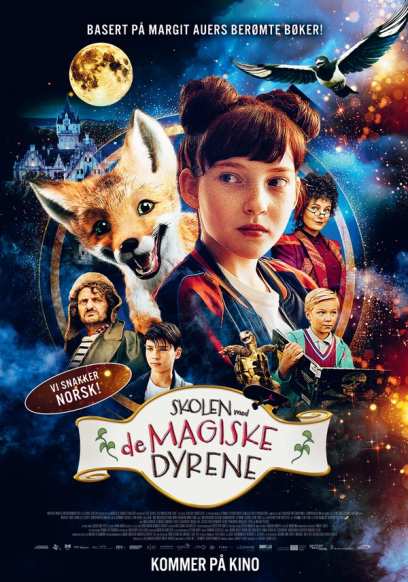 Plakat for 'Skolen med de magiske dyrene'