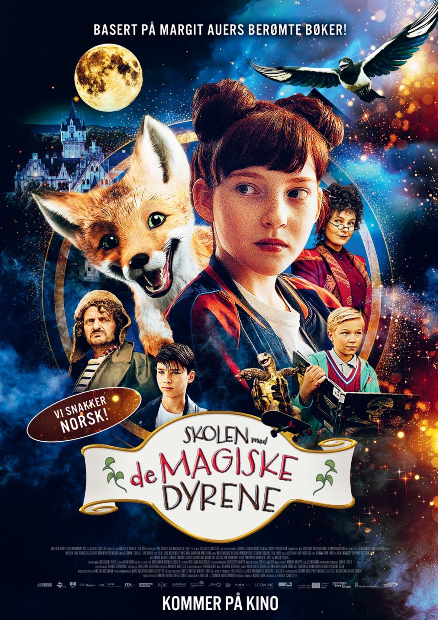 Plakat for 'Skolen med de magiske dyrene'