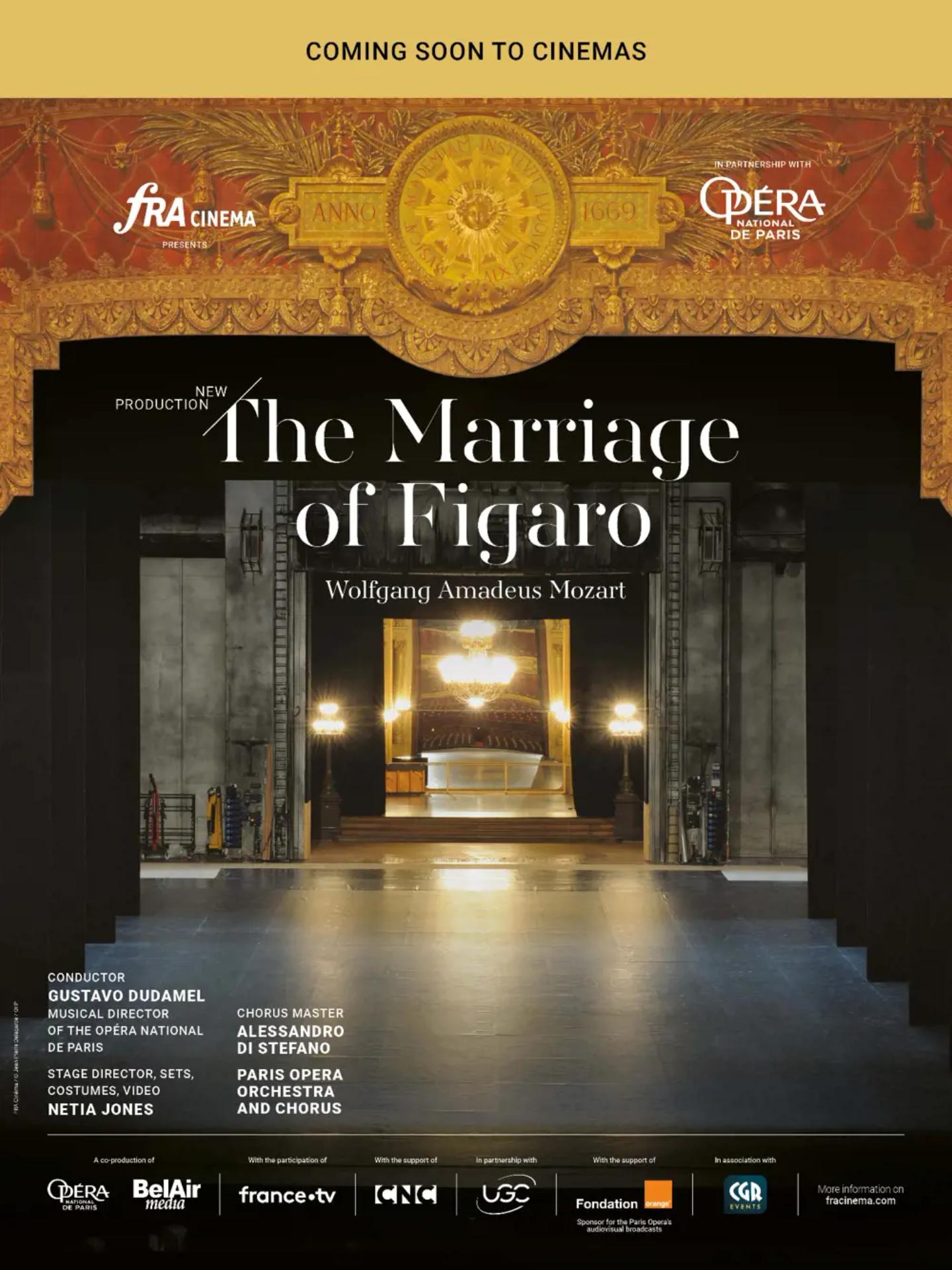 Plakat for 'Figaros Bryllup - Opera Paris'
