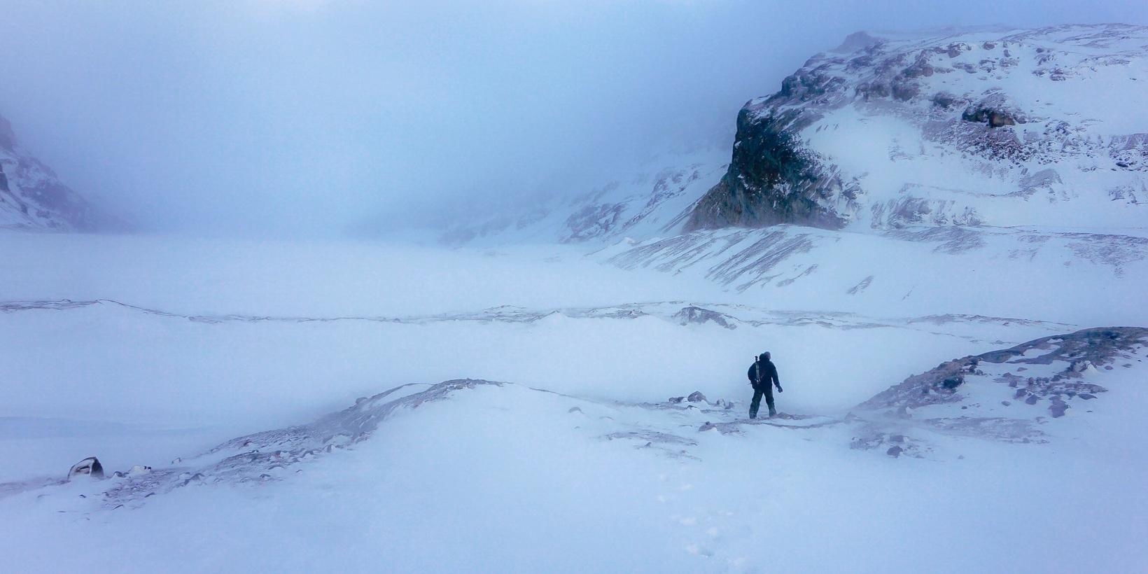 Halvdan Sivertsen på Svalbard i Halvdan – Høre tell på jorda