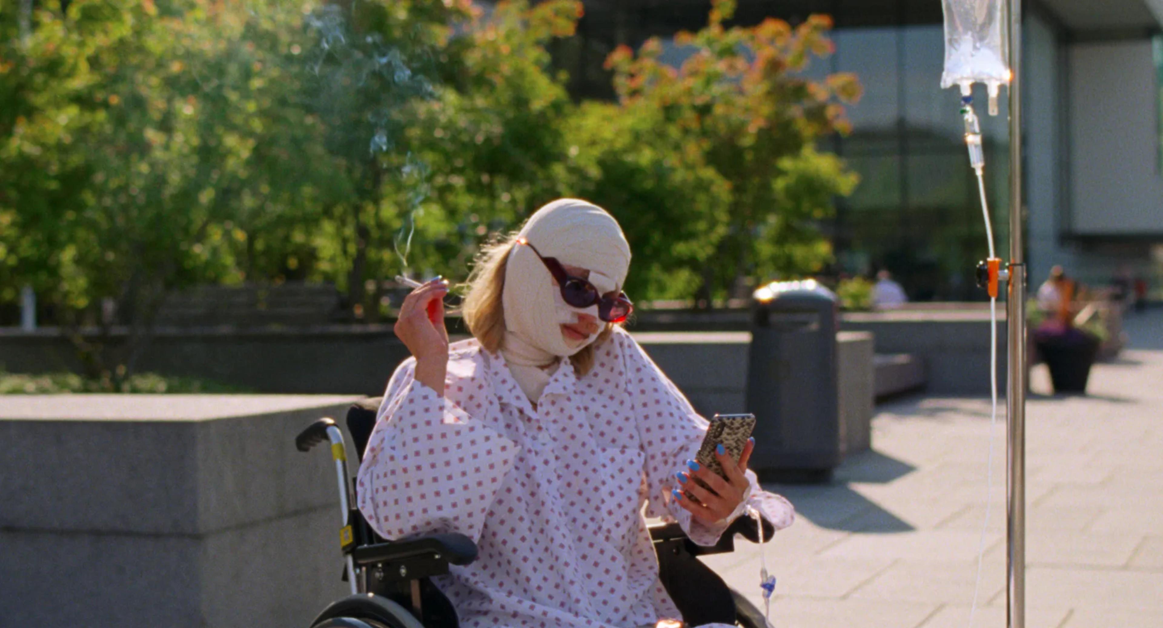 a person in a wheelchair
