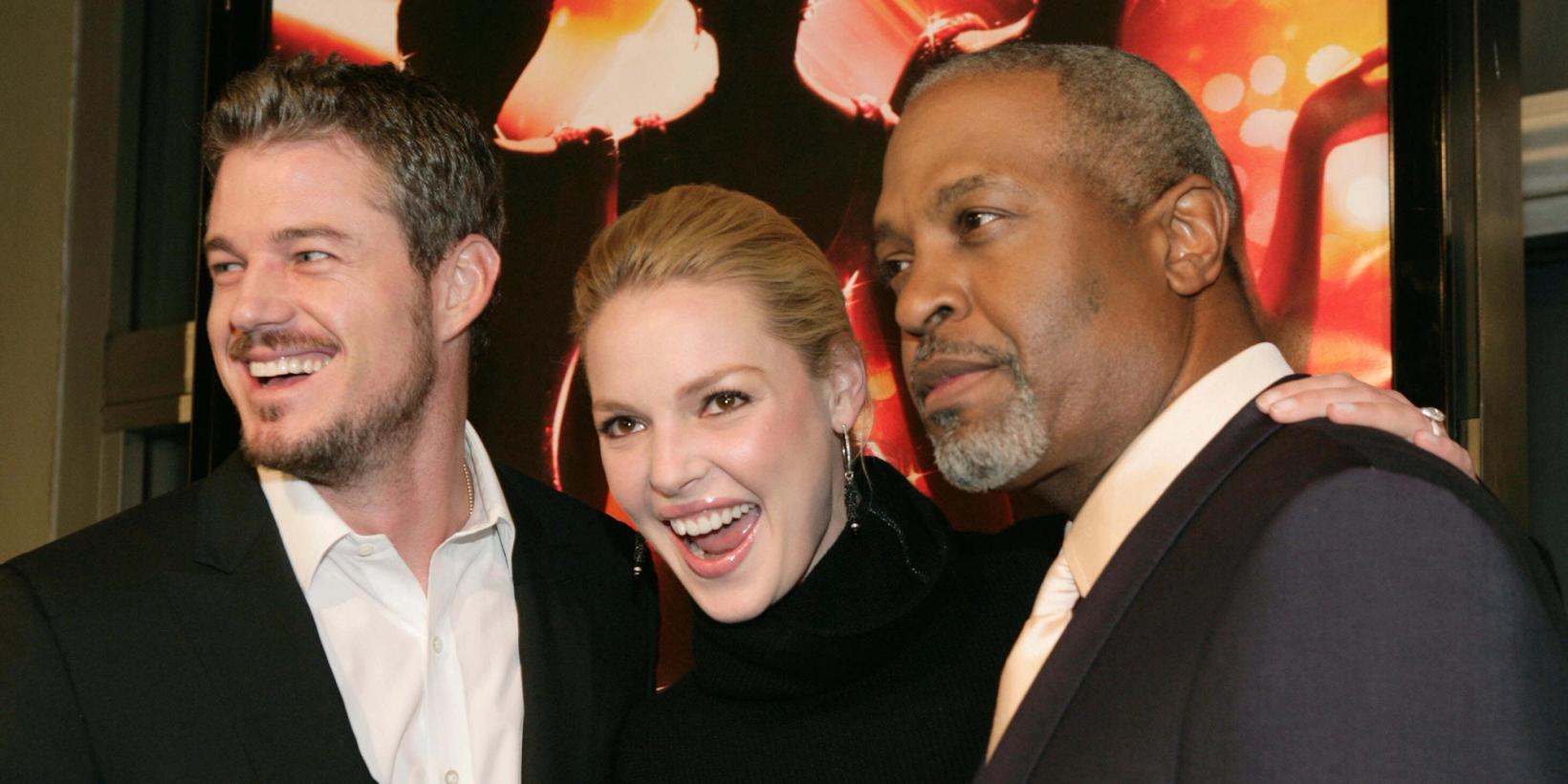 Eric Dane, left, Katherine Heigl og James Pickens Jr.