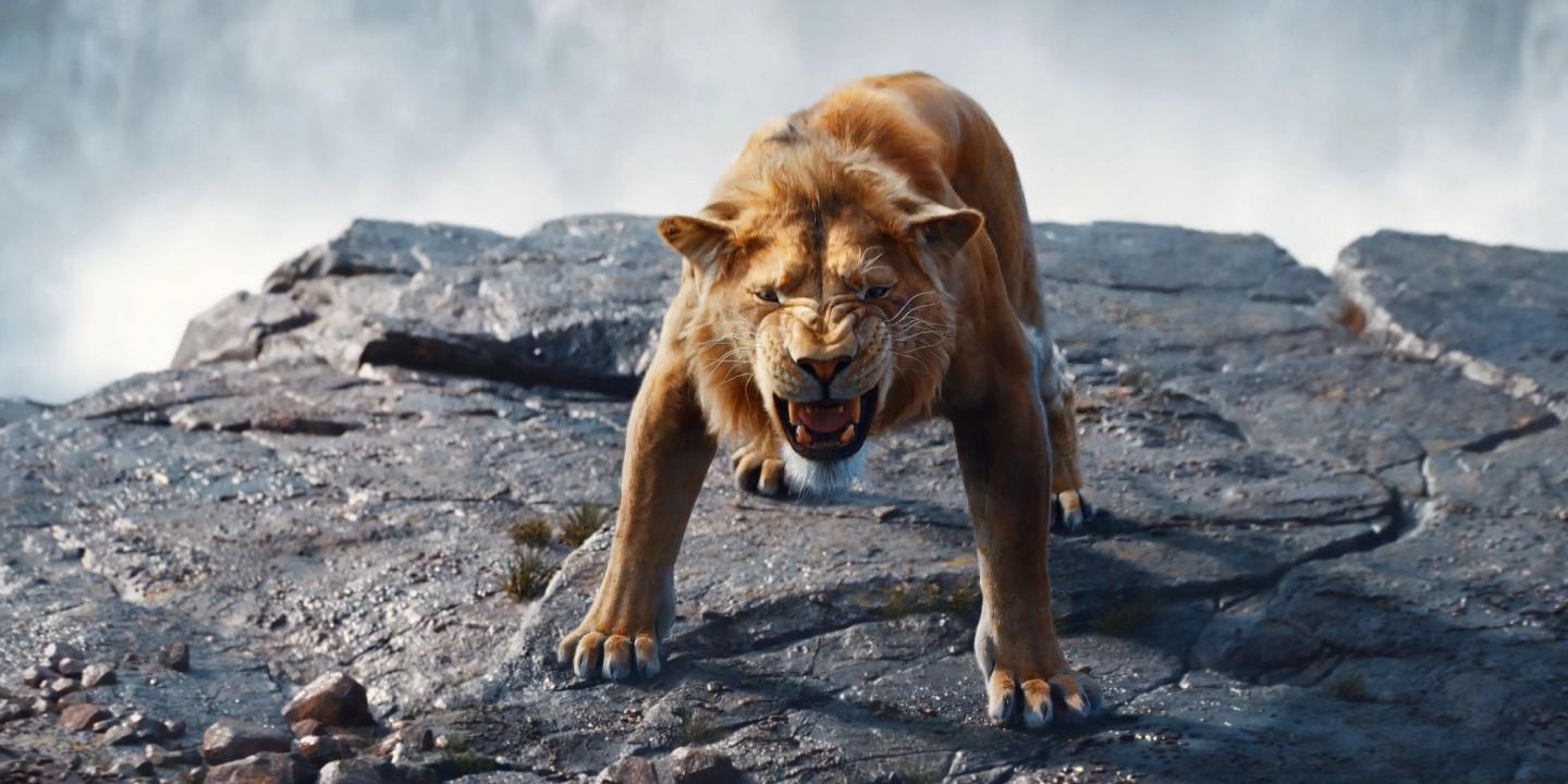 Stillbilde fra første trailer til Mufasa: The Lion King