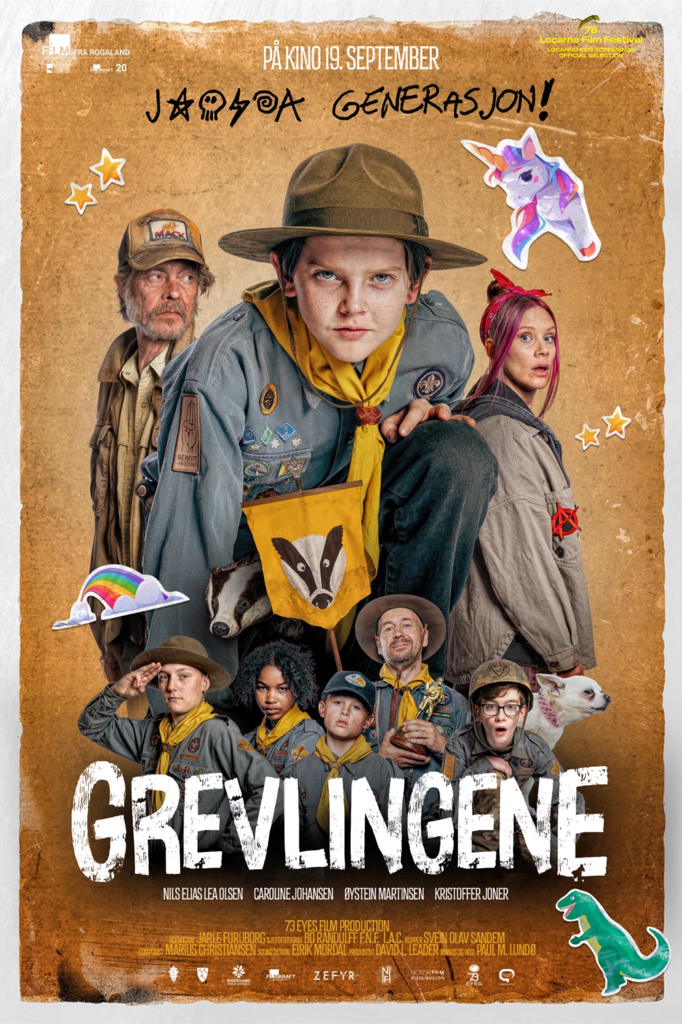 Plakat for 'Grevlingene'
