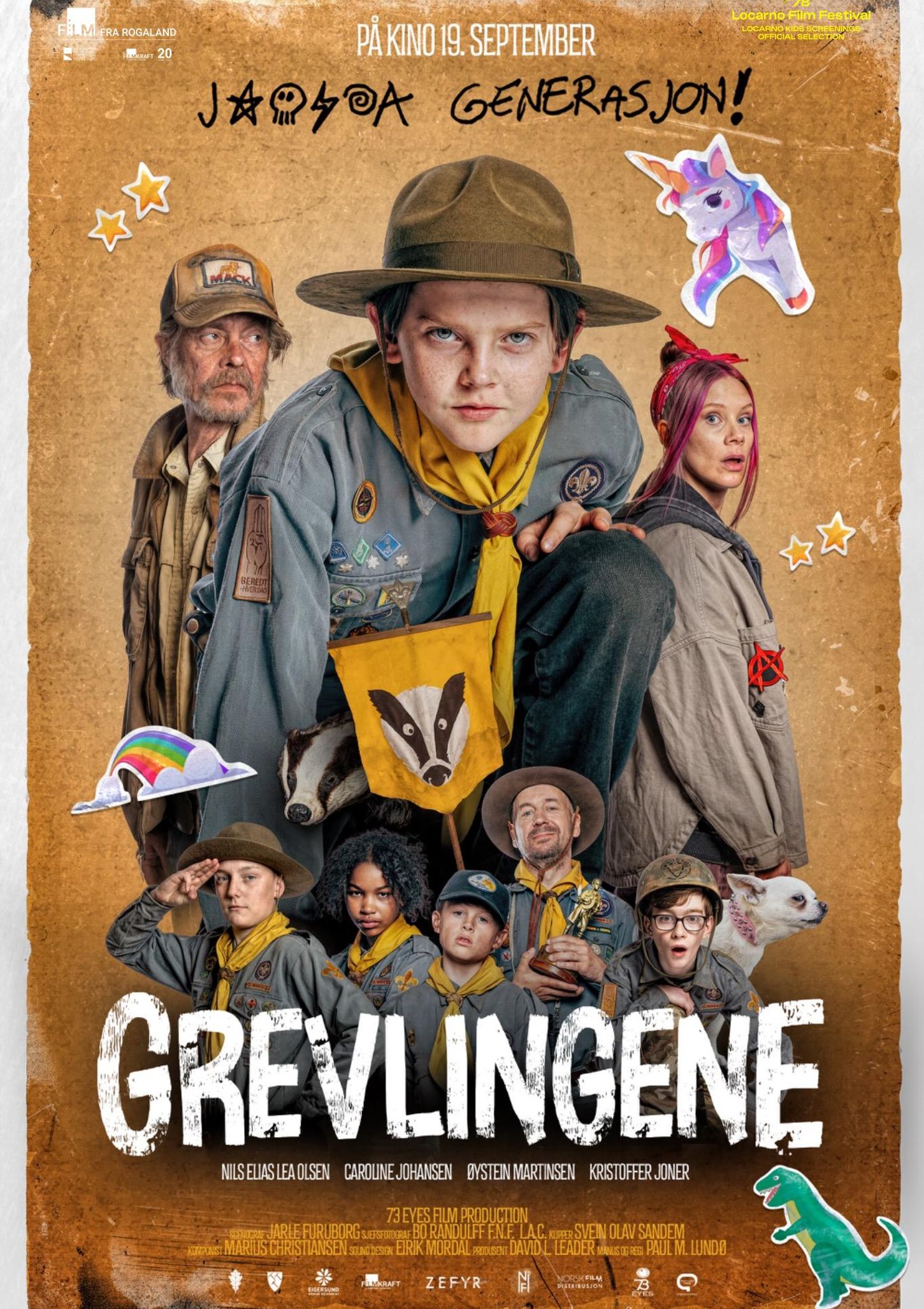 Plakat for 'Grevlingene'