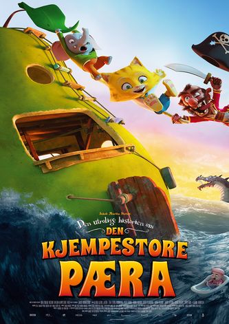 Plakat for 'Den utrolige historien om den kjempestore pæra'