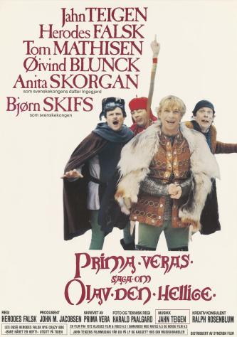 Plakat for 'Prima Veras saga om Olav den hellige'