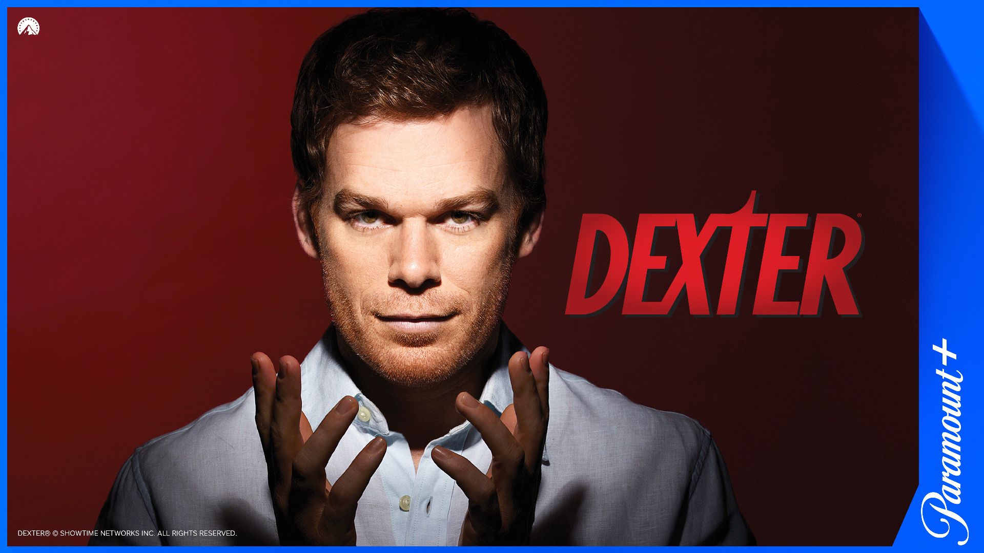 Dexter, med Paramount+-logo og legal line