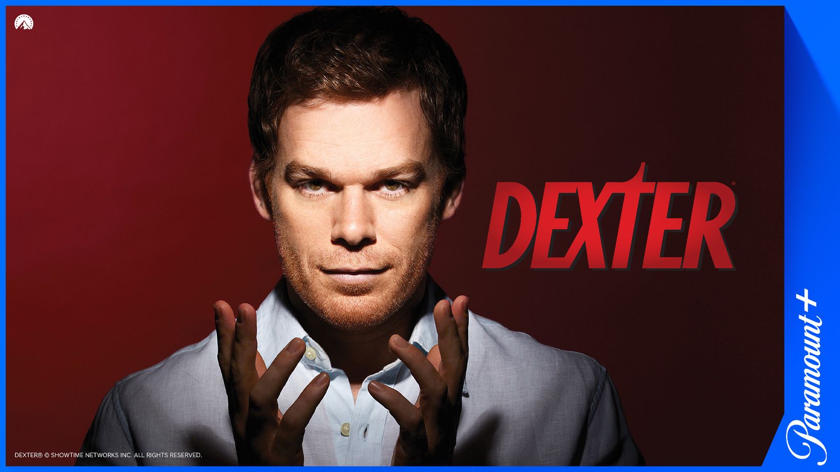 Dexter, med Paramount+-logo og legal line