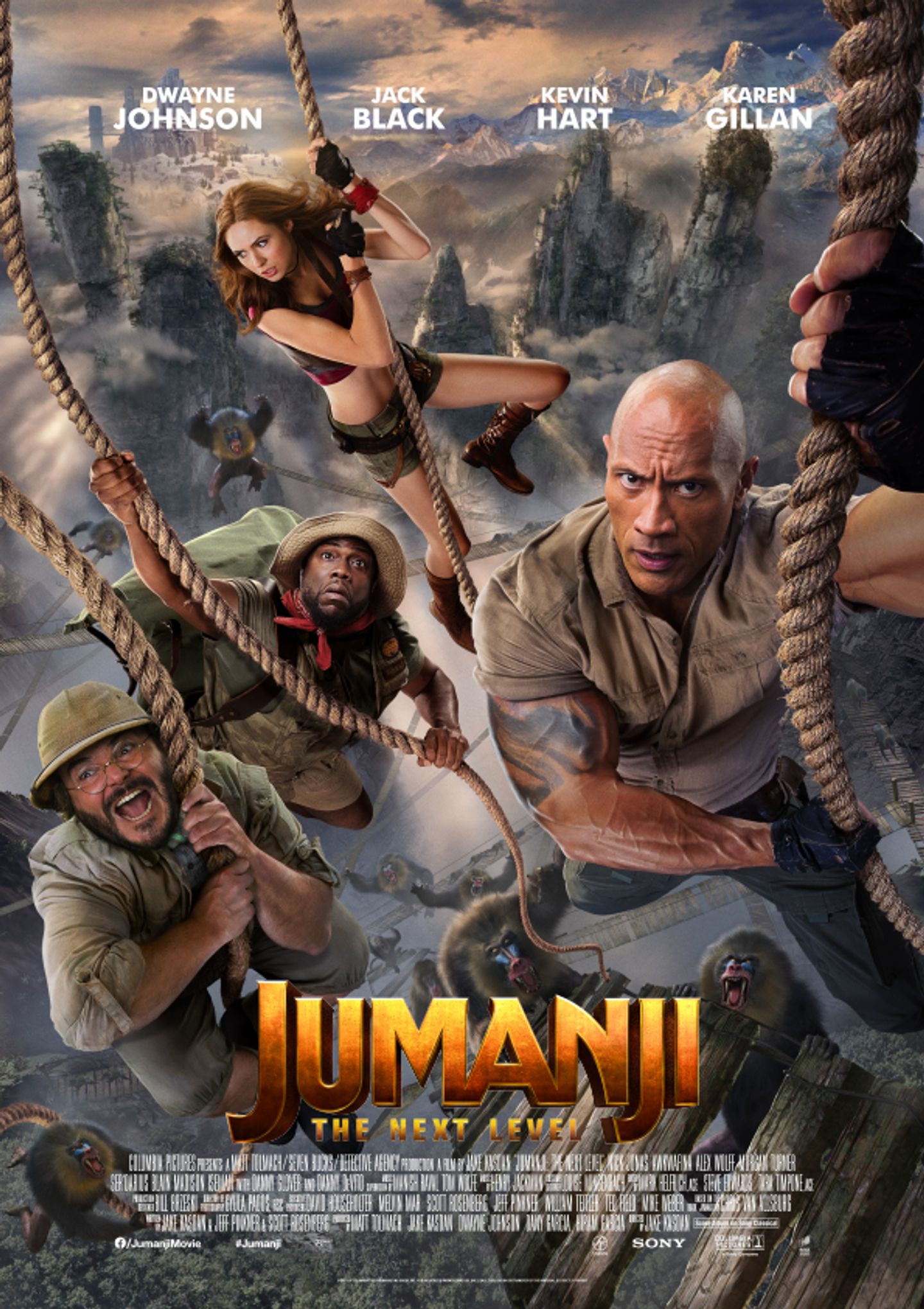 Plakat for 'Jumanji: The Next Level'