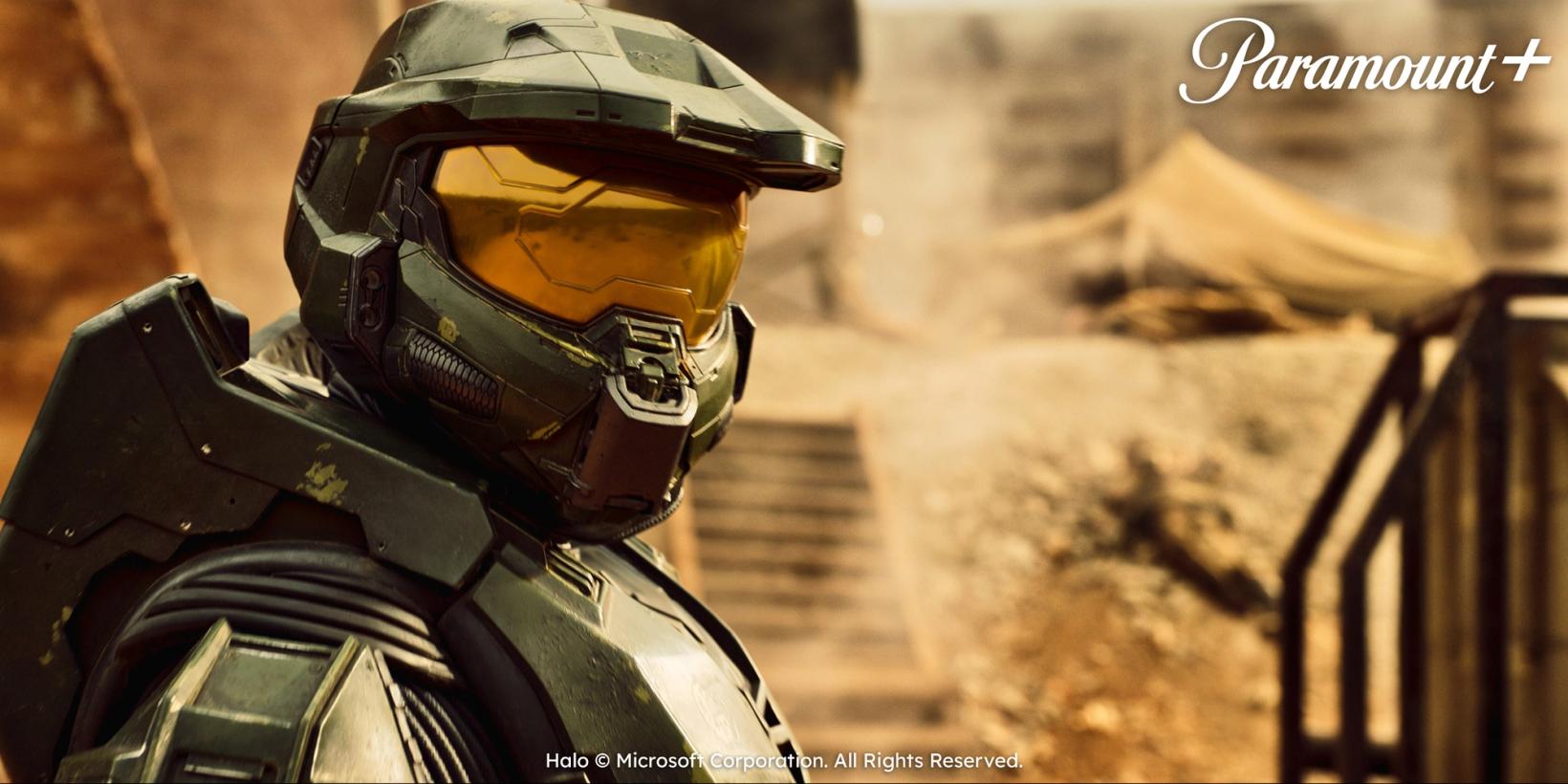 Halo med Paramount+-logo og legal lines