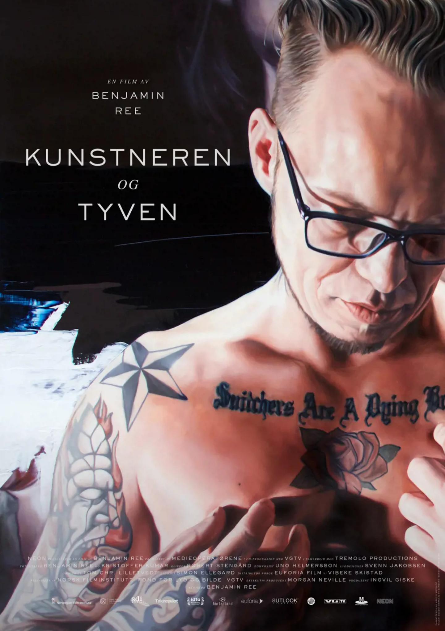 Plakat for 'Kunstneren og tyven'