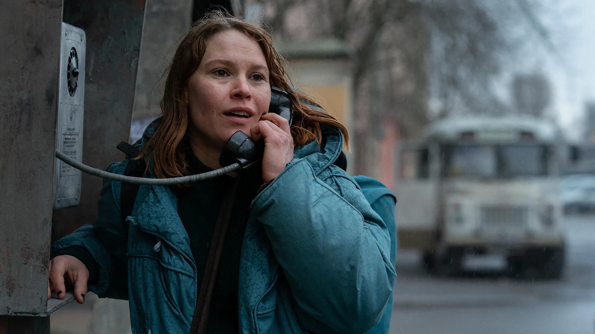a woman talking on a cell phone