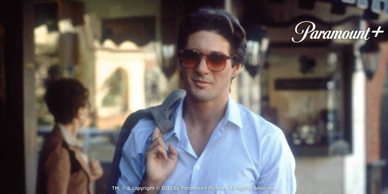 American Gigolo, med Paramount+-logo og legal line