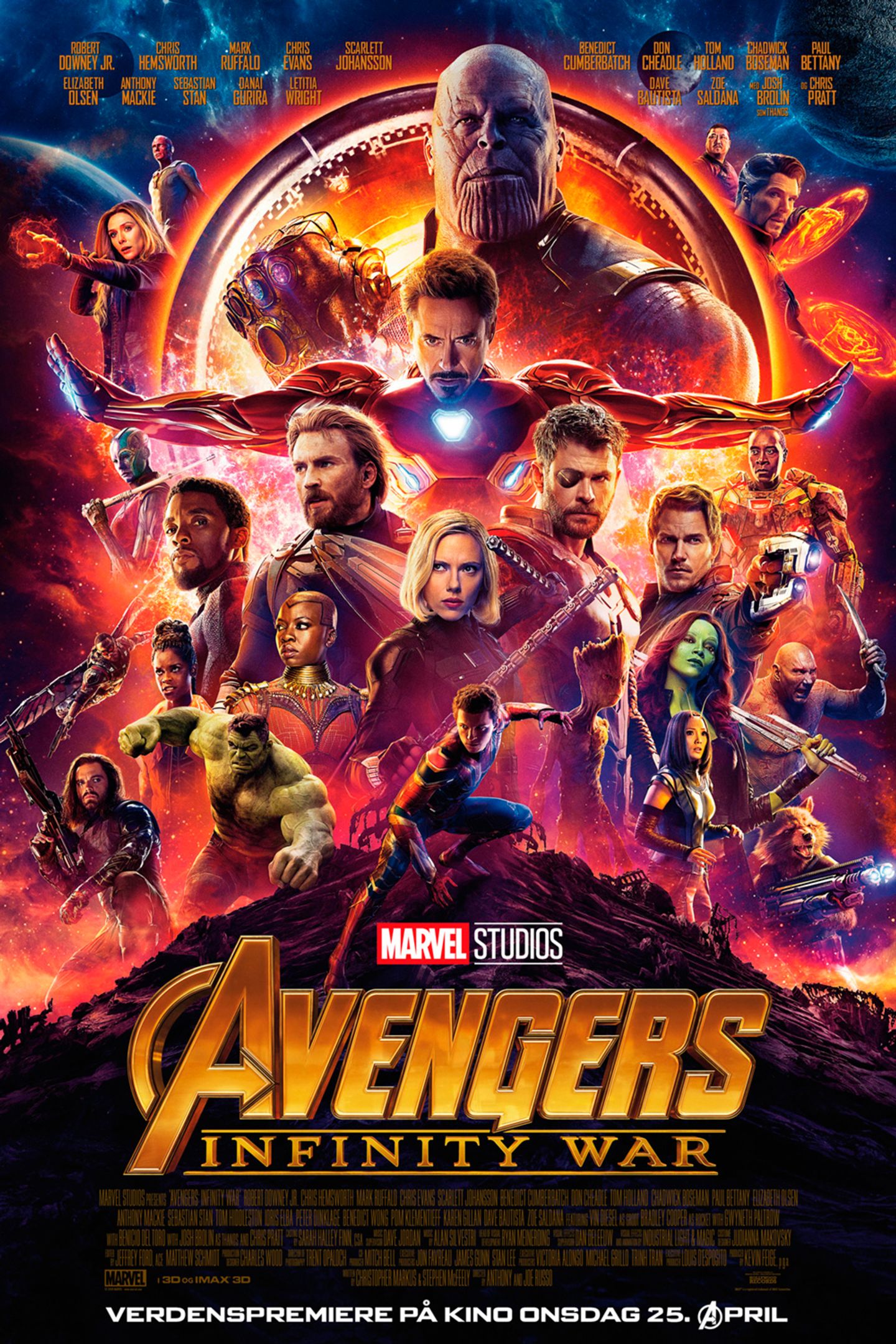 Plakat for 'Avengers: Infinity War'