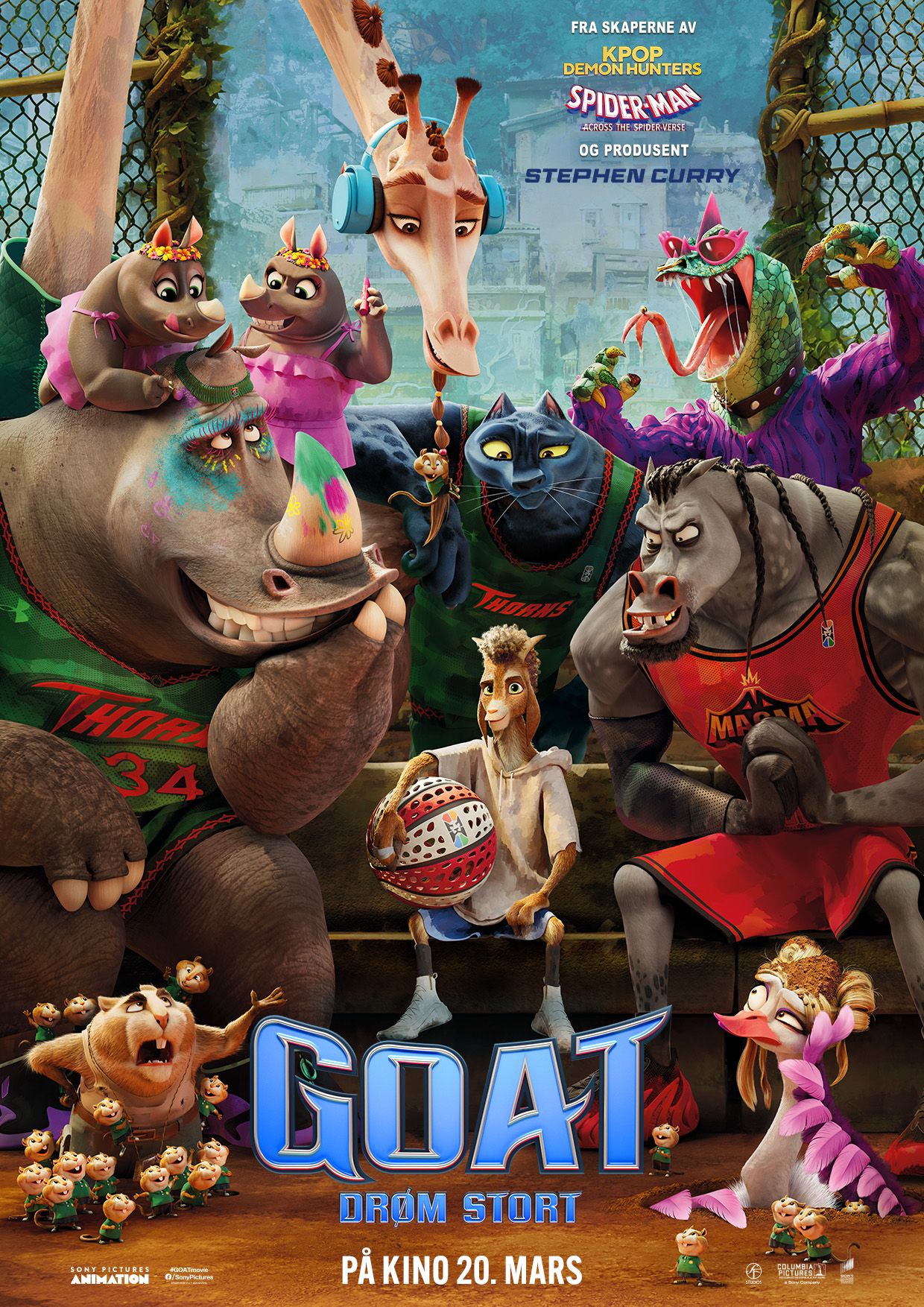 Plakat for 'GOAT – Drøm stort'