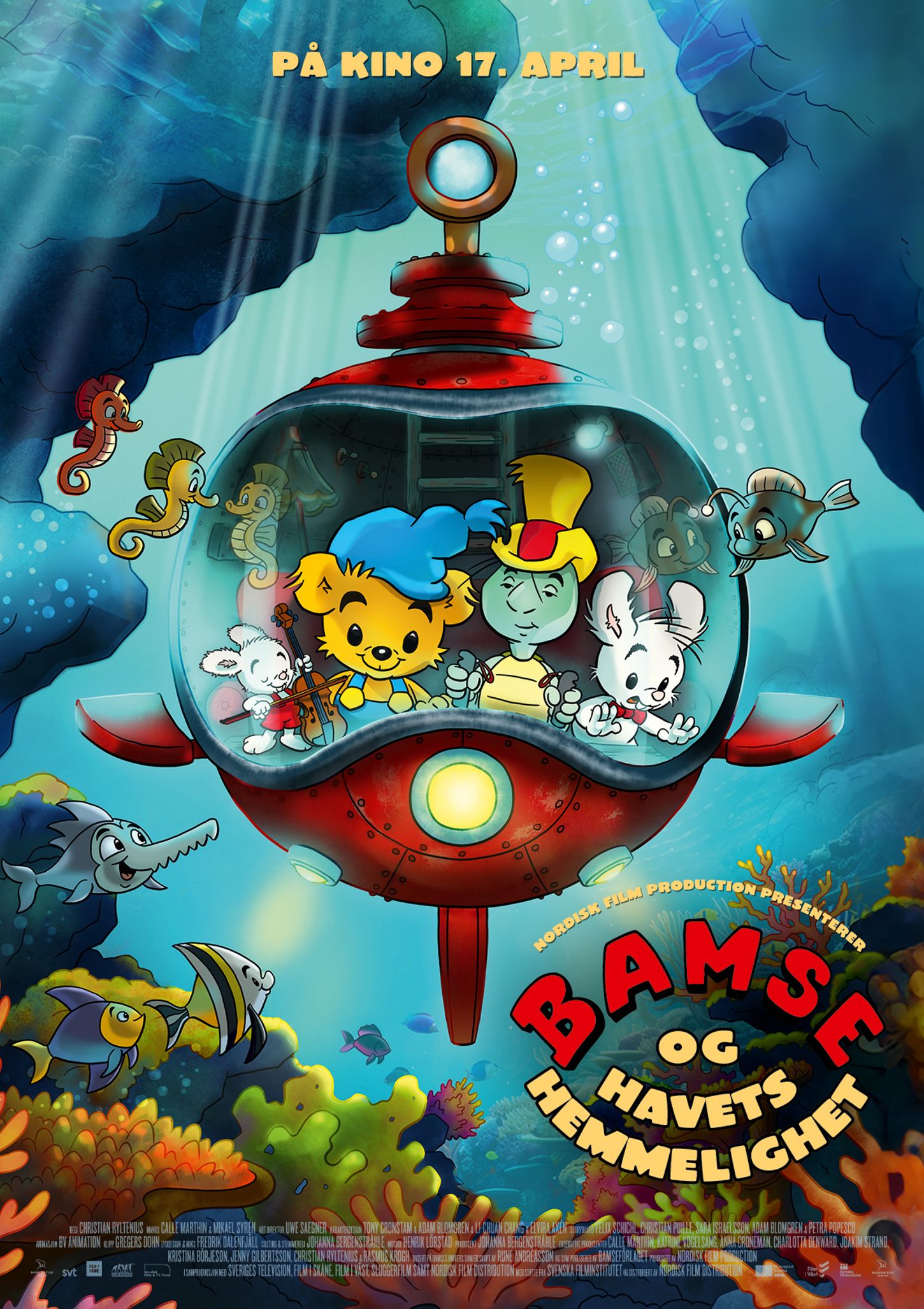 Plakat for 'Bamse og havets hemmelighet'
