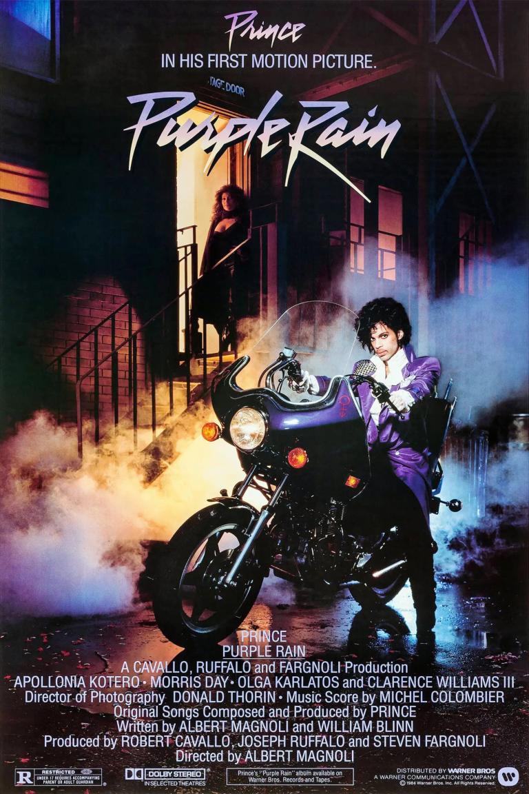 Plakat for 'Purple Rain'