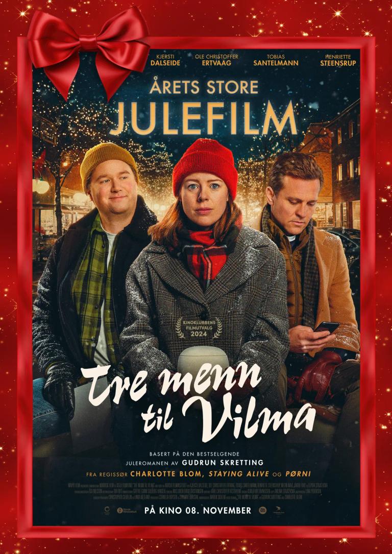 Plakat for 'Tre menn til Vilma'